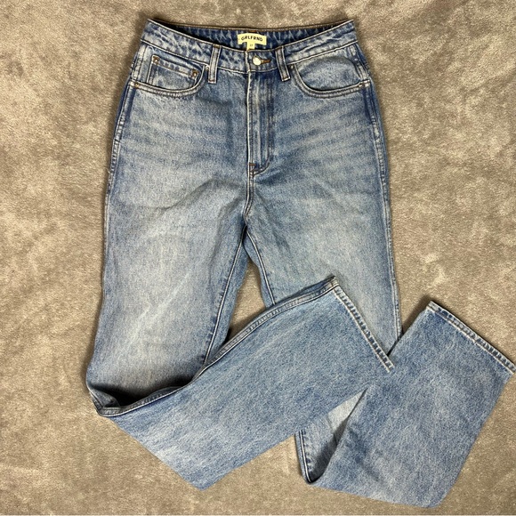 Revolve Jeans Womens 27 GRLFRND The Sara Super High Rise Slim Straight Denim - Picture 3 of 11